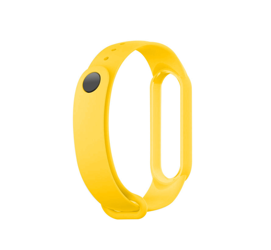 Strap-it® Strap-it Xiaomi Mi Band 5 Armband Silikon (Gelb)