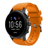Strap-it® Fossil Gen 5 Silikonarmband (Orange) Strap-it® Fossil Gen 5 Silikonarmband (Orange)