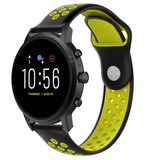 Strap-it® Fossil Gen 5 Sportarmband (Schwarz/Gelb)