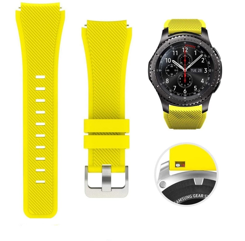 Strap-it® Strap-it Fossil Gen 5 Silikonarmband (Gelb) Strap-it® Strap-it Fossil Gen 5 Silikonarmband (Gelb)