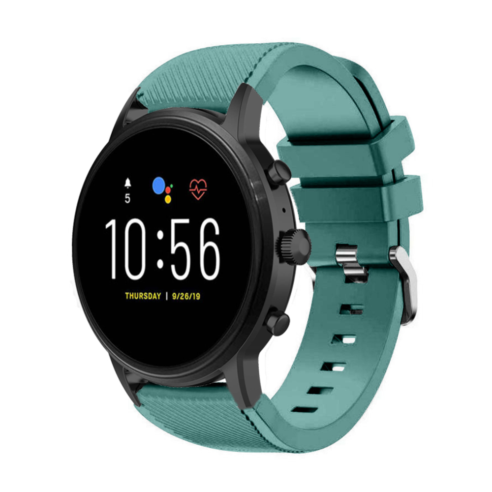Fossil Gen 5 Silikonarmband (Kieferngrün) Smartwatcharmbaender.de