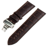 Strap-it® Fossil Gen 5 Luxus Lederarmband (Dunkelbraun)
