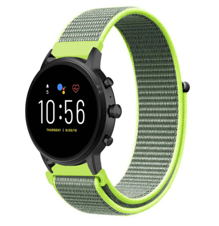 Strap-it® Strap-it Fossil Gen 5 Nylonarmband (fluoreszierend)
