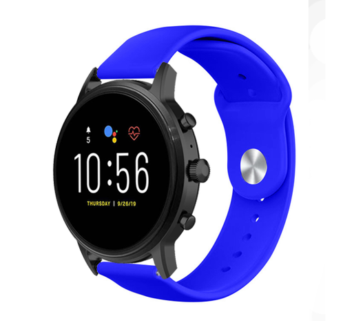 Strap-it® Strap-it Fossil Gen 5 Sportarmband (Blau)