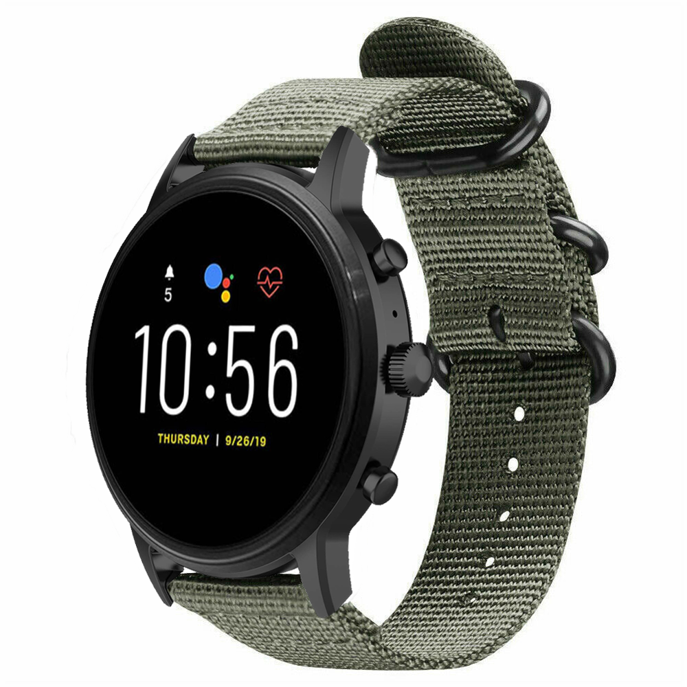 Strap-it® Strap-it Fossil Gen 5 Nylon Schnallenriemen (Grün Strap-it® Strap-it Fossil Gen 5 Nylon Schnallenriemen (Grün