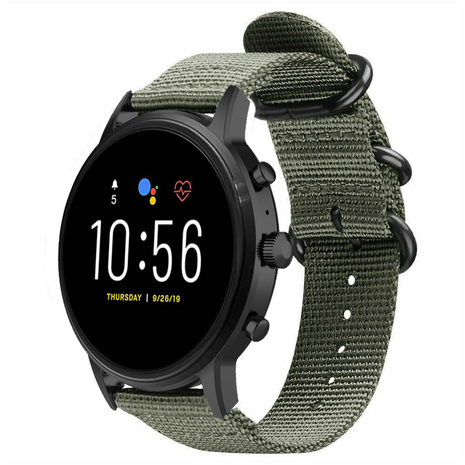 Strap-it® Strap-it Fossil Gen 5 Nylon Schnallenriemen (Grün Strap-it® Strap-it Fossil Gen 5 Nylon Schnallenriemen (Grün