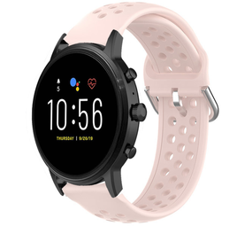 Strap-it® Fossil Gen 5 Perforiertes Silikonarmband (Rosa) Strap-it® Fossil Gen 5 Perforiertes Silikonarmband (Rosa)