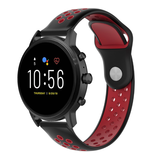 Strap-it® Fossil Gen 5 Sportarmband (Schwarz/Rot) Strap-it® Fossil Gen 5 Sportarmband (Schwarz/Rot)