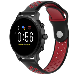 Strap-it® Fossil Gen 5 Sportarmband (Schwarz/Rot) Strap-it® Fossil Gen 5 Sportarmband (Schwarz/Rot)