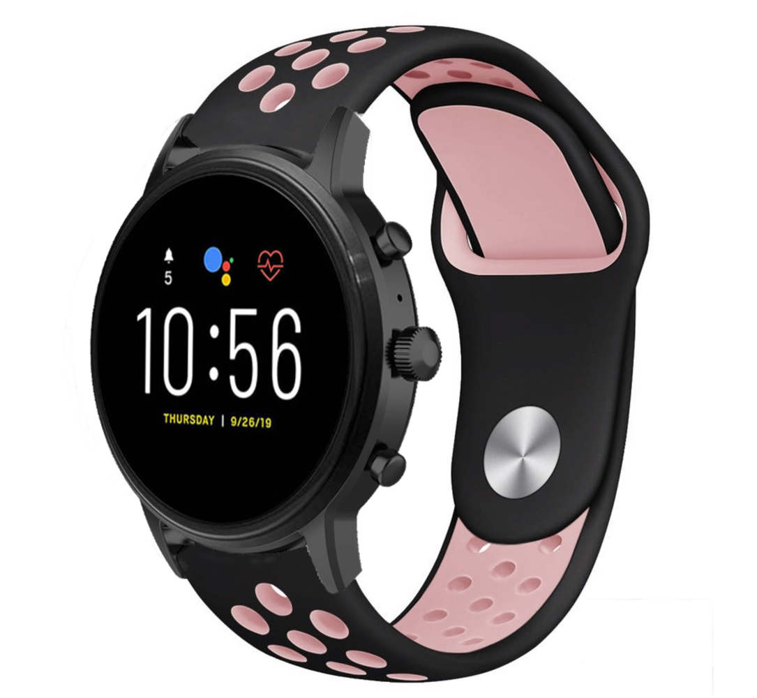 Strap-it® Strap-it Fossil Gen 5 Sportarmband (Schwarz/Rosa) Strap-it® Strap-it Fossil Gen 5 Sportarmband (Schwarz/Rosa)