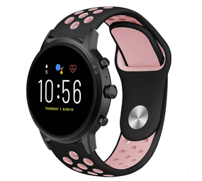 Strap-it® Fossil Gen 5 Sportarmband (Schwarz/Rosa) Strap-it® Fossil Gen 5 Sportarmband (Schwarz/Rosa)