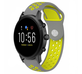 Strap-it® Fossil Gen 5 Sportreifen (Grau/Gelb) Strap-it® Fossil Gen 5 Sportreifen (Grau/Gelb)
