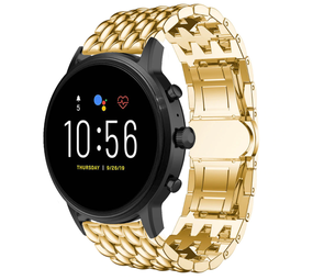 Strap-it® Fossil Gen 5 Drachenarmband aus Stahl (Gold) Strap-it® Fossil Gen 5 Drachenarmband aus Stahl (Gold)