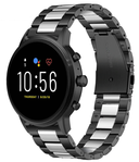 Strap-it® Strap-it Fossil Gen 5 Stahlband (Schwarz/Silber)