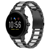 Strap-it® Fossil Gen 5 Stahlband (Schwarz/Silber) Strap-it® Fossil Gen 5 Stahlband (Schwarz/Silber)