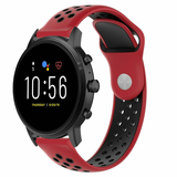 Strap-it® Fossil Gen 5 Sportarmband (Rot/Schwarz) Strap-it® Fossil Gen 5 Sportarmband (Rot/Schwarz)