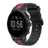 Strap-it® Fossil Gen 5 Special Edition Armband (Schwarz/Rot) Strap-it® Fossil Gen 5 Special Edition Armband (Schwarz/Rot)