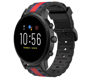 Strap-it® Fossil Gen 5 Special Edition Armband (Schwarz/Rot) Strap-it® Fossil Gen 5 Special Edition Armband (Schwarz/Rot)