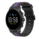 Strap-it® Fossil Gen 5 Special Edition Armband (Schwarz/Blau) Strap-it® Fossil Gen 5 Special Edition Armband (Schwarz/Blau)