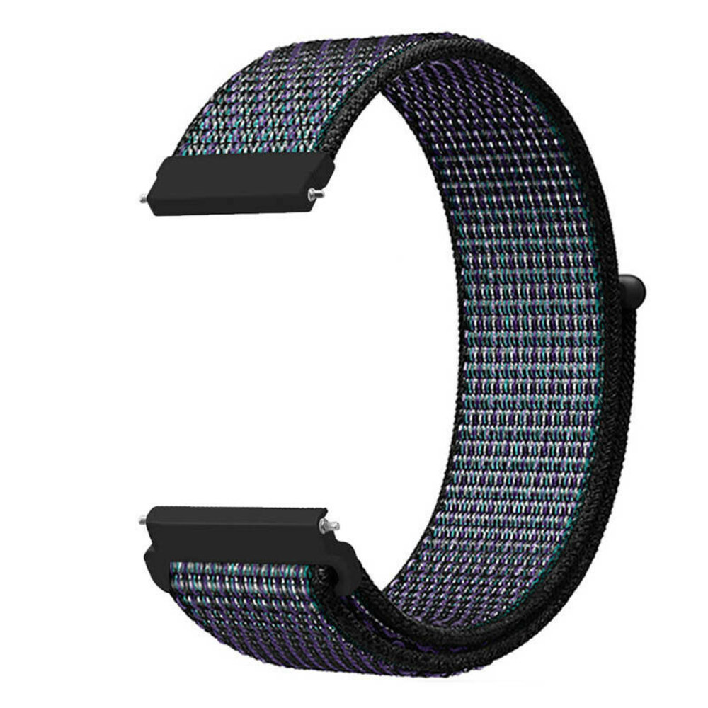 Strap-it® Strap-it Fossil Gen 5 Nylonarmband (Schwarz/Blau) Strap-it® Strap-it Fossil Gen 5 Nylonarmband (Schwarz/Blau)