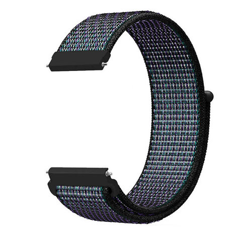 Strap-it® Strap-it Fossil Gen 5 Nylonarmband (Schwarz/Blau) Strap-it® Strap-it Fossil Gen 5 Nylonarmband (Schwarz/Blau)