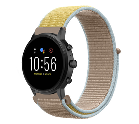 Strap-it® Fossil Gen 5 Nylonarmband (Camel) Strap-it® Fossil Gen 5 Nylonarmband (Camel)