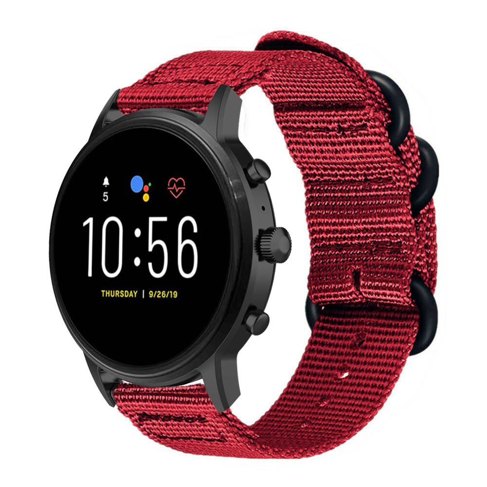 Strap-it® Strap-it Fossil Gen 5 Nylon Schnallenriemen (Rot) Strap-it® Strap-it Fossil Gen 5 Nylon Schnallenriemen (Rot)