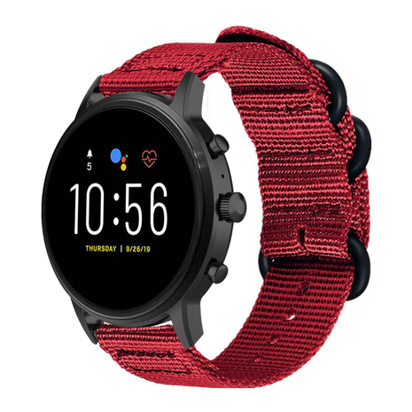Strap-it® Strap-it Fossil Gen 5 Nylon Schnallenriemen (Rot) Strap-it® Strap-it Fossil Gen 5 Nylon Schnallenriemen (Rot)