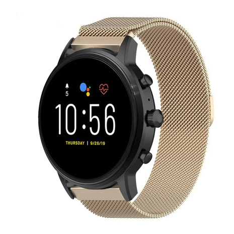 Strap-it® Strap-it Fossil Gen 5 Milanese Armband (Champagner) Strap-it® Strap-it Fossil Gen 5 Milanese Armband (Champagner)