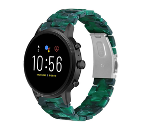 Strap-it® Fossil Gen 5 Resinarmband (Grün) Strap-it® Fossil Gen 5 Resinarmband (Grün)