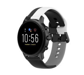 Strap-it® Fossil Gen 5 Triple Sportreifen (Schwarz-Weiß-Grau) Strap-it® Fossil Gen 5 Triple Sportreifen (Schwarz-Weiß-Grau)