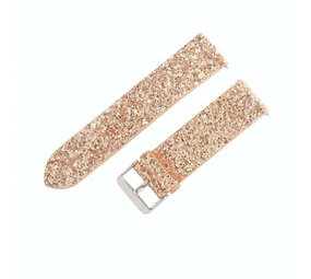 Strap-it® Fossil Gen 5 Leder Glitzerarmband (Roségold) Strap-it® Fossil Gen 5 Leder Glitzerarmband (Roségold)