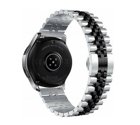 Strap-it® Fossil Gen 5 Jubilee Stahlband (Silber/Schwarz) Strap-it® Fossil Gen 5 Jubilee Stahlband (Silber/Schwarz)