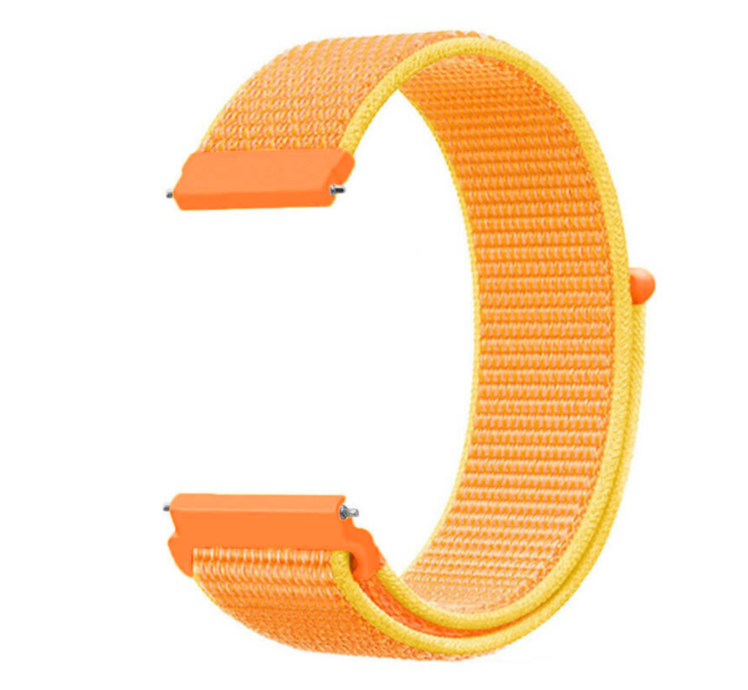 Strap-it® Strap-it Fossil Gen 5 Nylonarmband (Orange-Gelb)