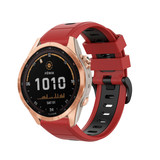 Strap-it® Garmin Fenix 7s Sportschnallenband (Rot/Schwarz) Strap-it® Garmin Fenix 7s Sportschnallenband (Rot/Schwarz)