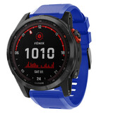 Strap-it® Garmin Fenix 7x Silikonarmband (Blau) Strap-it® Garmin Fenix 7x Silikonarmband (Blau)