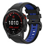 Strap-it® Strap-it Garmin Fenix 7x Sportschnallenband (Schwarz/Blau) Strap-it® Strap-it Garmin Fenix 7x Sportschnallenband (Schwarz/Blau)
