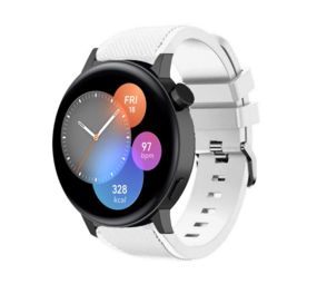 Strap-it® Huawei Watch GT 3 42mm Silikonarmband (Weiß) Strap-it® Huawei Watch GT 3 42mm Silikonarmband (Weiß)