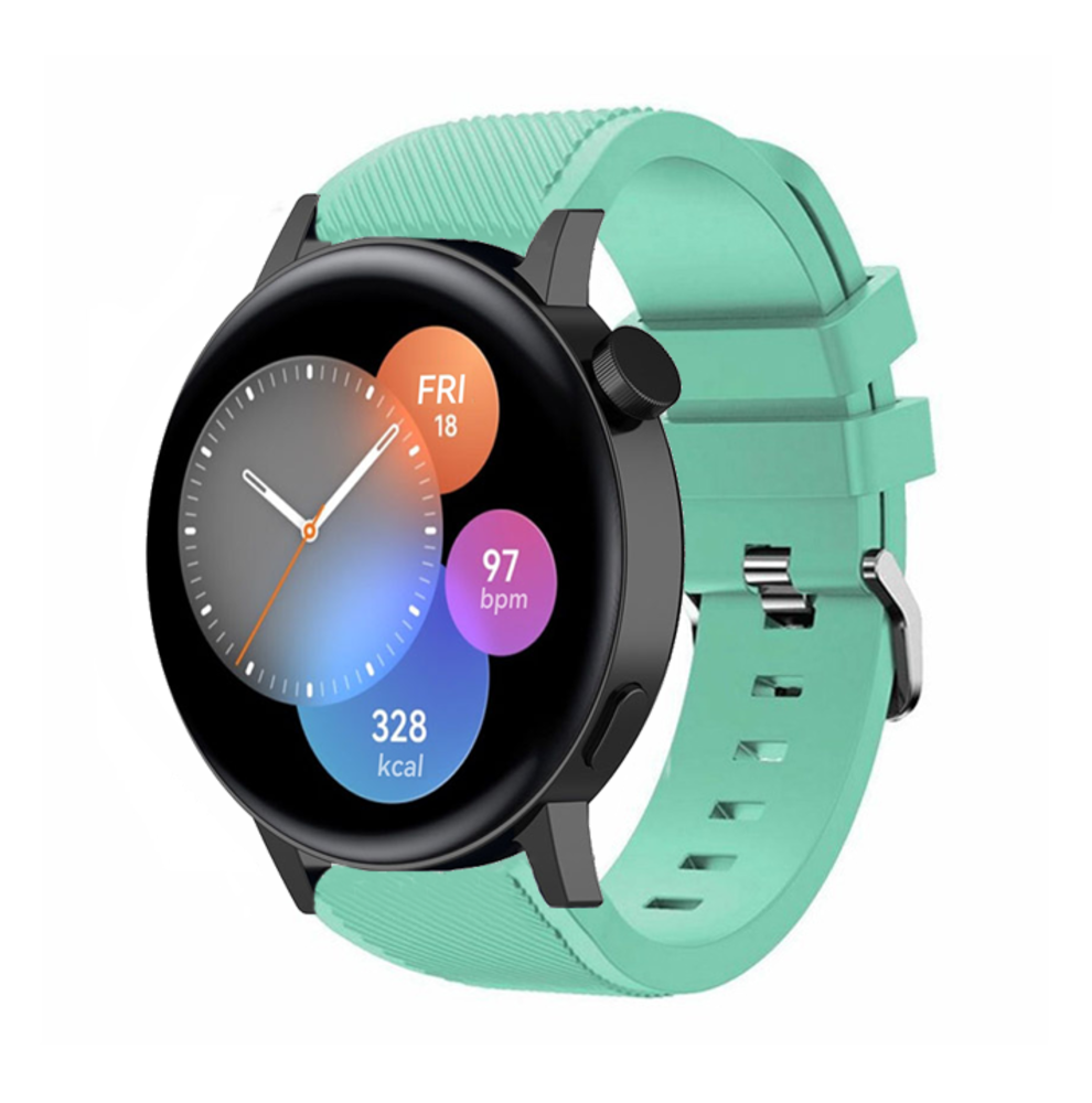 Strap-it® Strap-it Huawei Watch GT 3 42mm Silikonarmband (Aqua)
