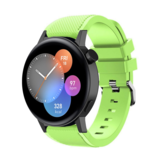 Strap-it® Huawei Watch GT 3 42mm Silikonarmband (Hellgrün)