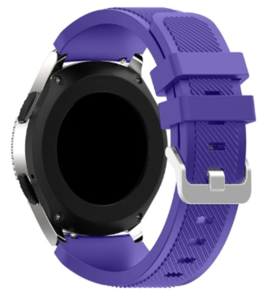 Strap-it® Strap-it Huawei Watch GT 3 42mm Silikonarmband (Violett)