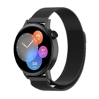 Strap-it® Strap-it Huawei Watch GT 3 42mm Milanese-Armband (Schwarz)