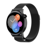 Strap-it® Huawei Watch GT 3 42 mm Milanese-Armband (Schwarz)