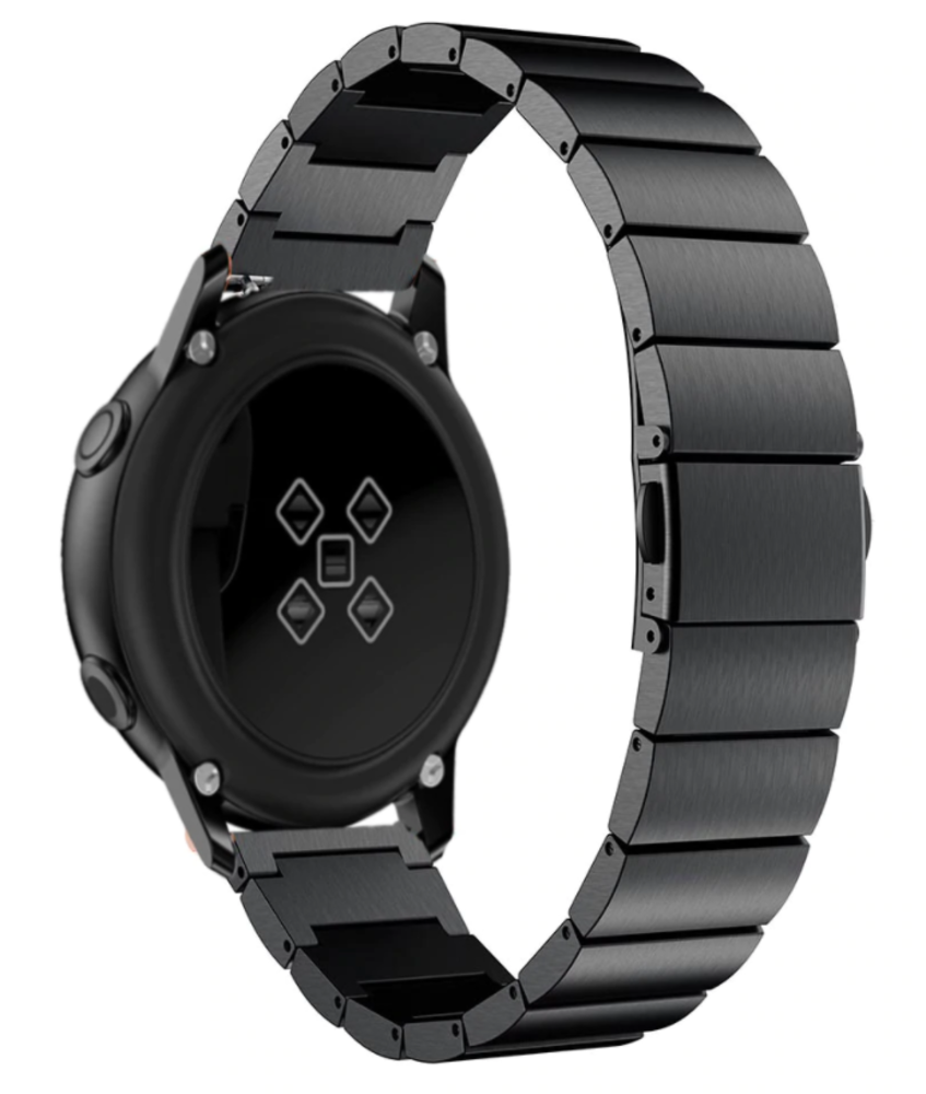 Strap-it® Strap-it Huawei Watch GT 3 42mm Metallarmband (Schwarz)