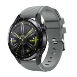 Strap-it® Huawei Watch GT 3 46mm Silikonband (Grau) Strap-it® Huawei Watch GT 3 46mm Silikonband (Grau)