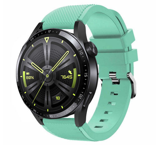 Strap-it® Strap-it Huawei Watch GT 3 46mm Silikonarmband (Aqua)