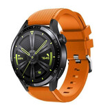 Strap-it® Huawei Watch GT 3 46mm Silikonarmband (Orange) Strap-it® Huawei Watch GT 3 46mm Silikonarmband (Orange)