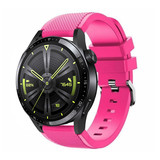Strap-it® Huawei Watch GT 3 46mm Silikonarmband (Pink) Strap-it® Huawei Watch GT 3 46mm Silikonarmband (Pink)