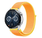 Strap-it® Strap-it Huawei Watch GT 3 46mm Nylonarmband (Hellgelb)