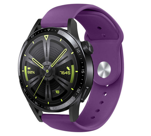 Strap-it® Strap-it Huawei Watch GT 3 46mm Sportarmband (Violet)